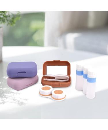 Shop HOMFANSEC Multicolored 3-Part Contact Lens Case + Solution Bottle | Ocean Tides Design - Perfect Storage Set for All Your Contact Lens Needs! - Buy Online on GoSupps.com
