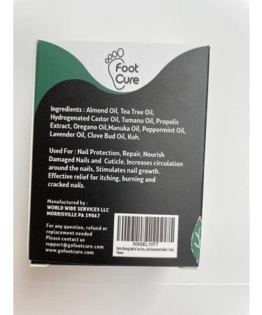 FootCure Extra Strong Nail Repair Set - Made In USA for Fingernail & Toenail Solution - Fix Broken, Cracked, Discolored Nails - Buy Online on GoSupps.com