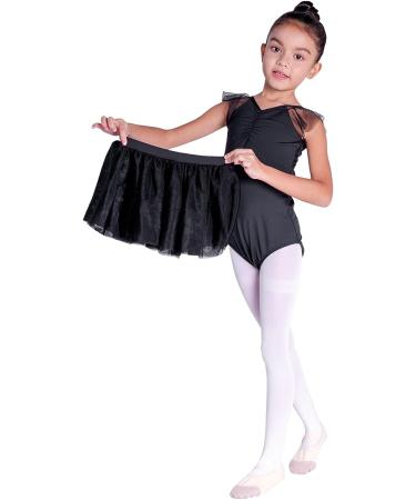 LIBREDGE Ballet Leotard with Skirt for Girls 6-7 Years - Black | Toddler to Big Girl Sizes Available - Buy Online on GoSupps.com