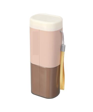 Digjobk toothbrush mug Travel Wash Cup Portable Toothbrush Toothpaste Wash Supplies Holder Storage Box Organizer HouseHold Outdoor Bathroom Accessory (Color: A3) 20*7.5 A3