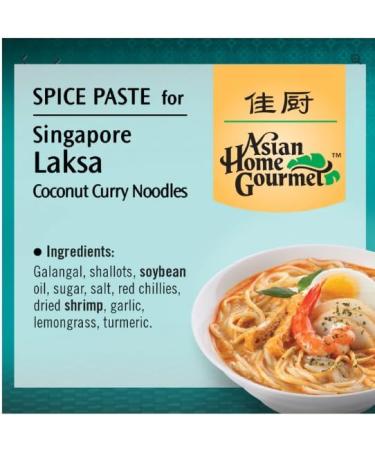 Asian Home Gourmet Spice Paste foe SINGAPORE LASKA coconut curry noodles 60g - Buy Online on GoSupps.com