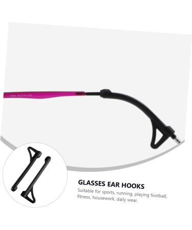 Osaladi Slipproof Silicone Glasses Sleeves - 3 Sets 5 Pairs for Secure Holding - Black - Perfect for Glasses Legs & Spikes - International Shipping Available - Buy Online on GoSupps.com