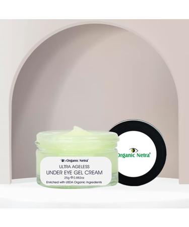 Organic Netra Ultra Ageless Under Eye Gel Cream | Natural & Organic Hydrating Formula | Nourishes & Revitalizes Under Eye Skin | 0.8 OZ - Buy Online on GoSupps.com