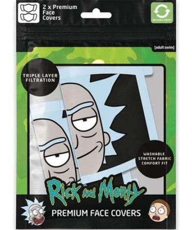 Rick and Morty Face Covers - Official 2 Pack Merchandise | International Shipping Available - Buy Online on GoSupps.com