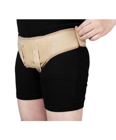Hernia Belt for Men - Adjustable Support Truss with Soft Compression Pads | Breathable Material | Large Size (36-40 - Buy Online on GoSupps.com