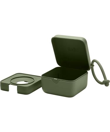 BIBS Dummy Box: Steriliser Case with Strap, 100% BPA Free - Hunter Green - Buy Online on GoSupps.com