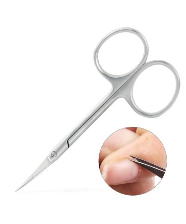 Qunzhao Curved Cuticle Scissors - Stainless Steel Grooming Blades for Dry Skin - Manicure Nail Scissors for Women and Men (2 Pack) - Buy Online on GoSupps.com