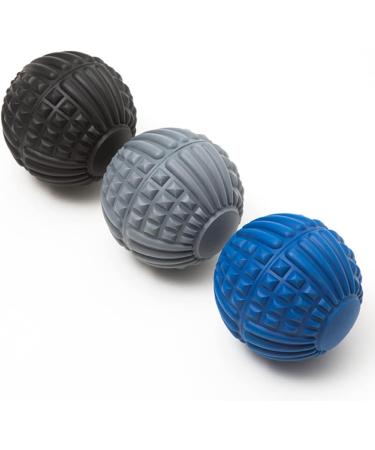 Plantar Fasciitis Massage Tool - Ice Hockey Massage Ball & Fitness Roller for Foot Relief | Yoga Ball & Fascia Ball for Gym Use - Black - Buy Online on GoSupps.com