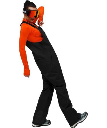 HOUZONIY Unisex Waterproof Insulated Snow Bib Pants - Black Medium - Buy Online on GoSupps.com