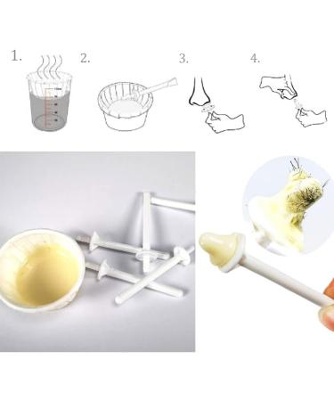 100 Pcs Disposable Nose Wax Sticks Men's Nose Hair Removal Applicators Kit - Buy Online on GoSupps.com