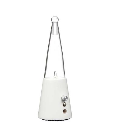 Exquisite Nebulizing Essential Oil Diffuser for Aromatherapy by Organic Aromas - White-Colored Wood Base with Glass Reservoir (White)