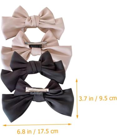 FOMIYES 4 Pairs Bow Hairpin Baby Hair Clips Hair Pin Bowknot Hair Bows Bow Hair Clip Ribbon Bowknot Accessories Hair Jewels for Women Girls Hairpin Woman Fabric Big Hairpin Wedding - Buy Online on GoSupps.com