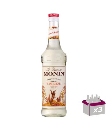 Monin Syrup - Cane Sugar - 70cl - Pack of 3