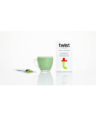 Raspberry Matcha Green Tea - 20 Single Serve Sachets - Twist Teas - Buy Online on GoSupps.com