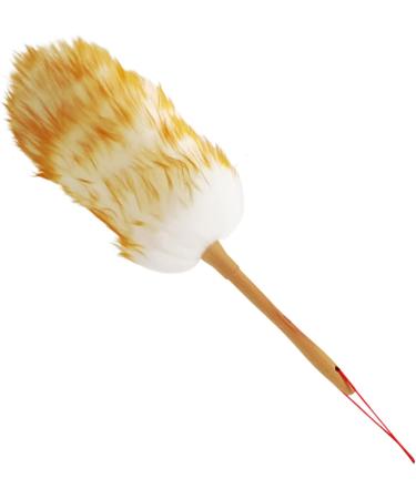Lambswool Duster with Wooden Handle 17 Inch Anti-Static Duster Flexible Dusters for Cleaning Ceiling Fans Bookshelves Cleaning Supplies 44cm - Buy Online on GoSupps.com
