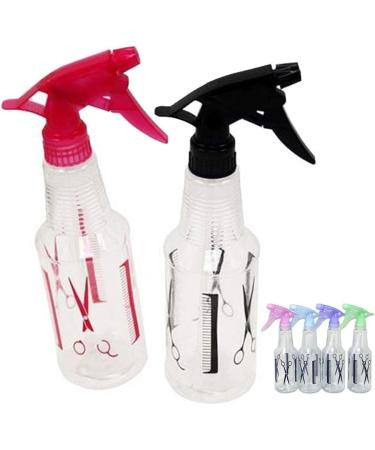 Buy 2 Plastic Spray Bottles - Clear Empty Water Mist Hair Spray for Travel & Home Use - Buy Online on GoSupps.com
