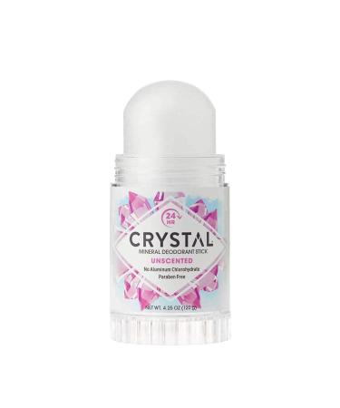 CRYSTAL Mineral Deodorant Stick - Unscented 24-Hour Odor Protection - Aluminum & Paraben Free - 4.25 oz (2 Pack) - Buy Online on GoSupps.com