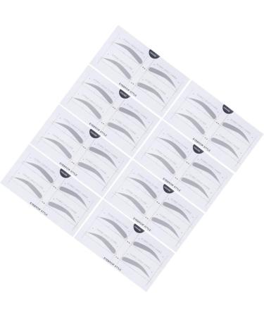 Didiseaon 2 Eyebrow Template with Strap Beauty Eyebrow Makeup Tools Eyebrow Stickers Portable A607 Card - Buy Online on GoSupps.com