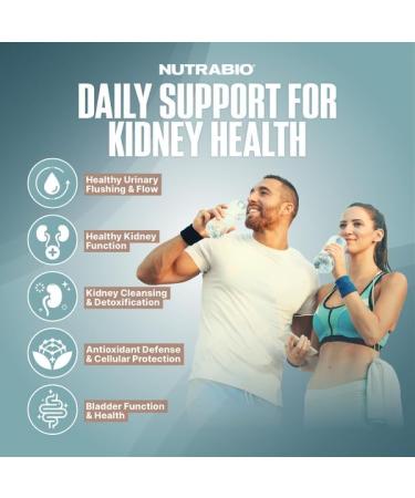 NutraBio Advanced Kidney Support Supplement- Kidney Cleanse Detox & Repair Health Supplement- 30 Servings- 90 Capsules - Buy Online on GoSupps.com