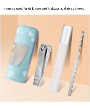 Nail Clippers Set Manicure Set Nail Care Get The Healthiest Polished Nails Solutions Contains Nail File for Everyday use (Color : Blue) - Buy Online on GoSupps.com