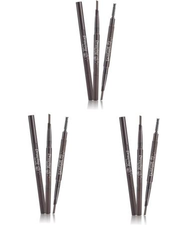 VINTORKY 3pcs 2 1 Eyebrow Pencil Brush Rotate Eyebrow Pencil Brow Brush Double Headed Eyebrow Braider Tool - Buy Online on GoSupps.com