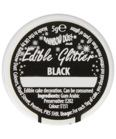 Rainbow Dust Edible Glitter Black - Buy Online on GoSupps.com