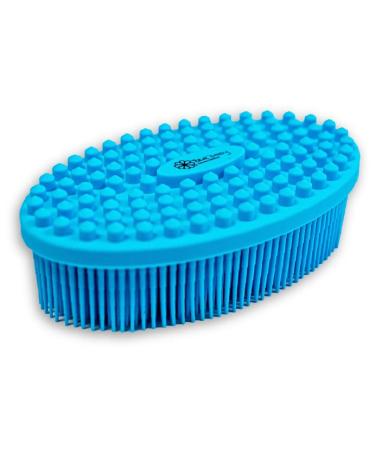 Shiggy Long Bristles Anxiety Trichotillomania Sensory Brush - Stress Relief Increases Focus Soothing (Light Blue) Teal
