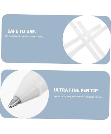  SAFIGLE SAFIGLE 4-Piece Waterproof Permanent Eyebrow Positioning Pen with Smudge-Proof White Suitable for Microblading Lip Contours Tattoo Outlining for Professional Makeup - Buy Online on GoSupps.com