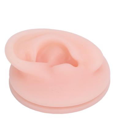 Brrnoo Human Ear Model Professional Soft Silicone Ear Model Fake Ear Display Sample Ear Acupuncture Exercise Model Rubber Ear for Teaching Instructions(Left Ear)