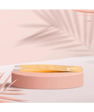 Seekingon Professional Tweezer for Facial Hair Women & Men Stainless Steel Precision Tweezers for Ingrown Hair Tweezers for Men & Women (Rose Gold) - Buy Online on GoSupps.com