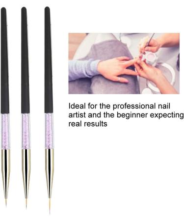 Easy To Operate Gel Nail Polish Pen Nail Liner Brush for Home Salon Shop (Black) - Buy Online on GoSupps.com