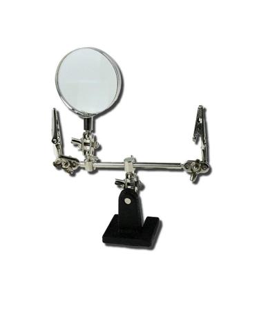 WolFum Magnifying Glasses Desktop Hands Free Magnifying Glass Auxiliary Clamp Repair Clip Magnifier Folding Iron Stand Phone Repair Identification Electronic Welding Engraving 62Mm The New