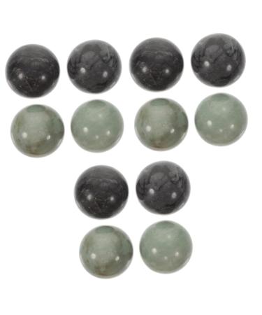 Gleavi 6 sentences ball marble marble jade black murmur fu tinker for adult bell play balls for health exercises massage balls for hand exercises round massage devices bodine fitness