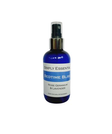 Simply Essential Bedtime Bliss Aromatherapy Pillow Spray with Rose Geranium and Lavender Essential Oils 100ml