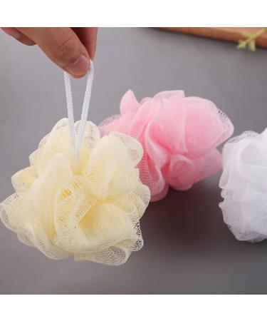 Premium Bath Sponge & Loofahs Set (4 PCS) - Exfoliating Shower Scrubber Balls in Random Colors for Ultimate Body Wash Experience - Buy Online on GoSupps.com