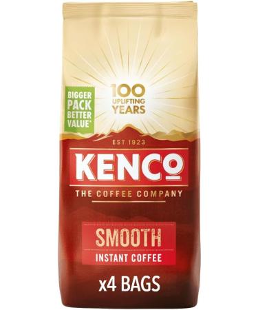 Kenco Smooth Instant Coffee 300g Refill Bag (Pack of 4 Total 1.2kg) Smooth Instant Coffee 300 g (Pack of 4) - Buy Online on GoSupps.com