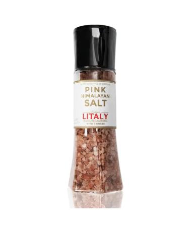 Litaly Pink Himalayan Salt with Grinder 1 x 400g 1 x 400g