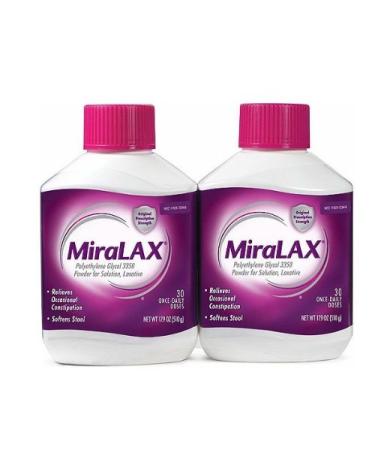 SCS MiraLAX Laxative - 2 pk.