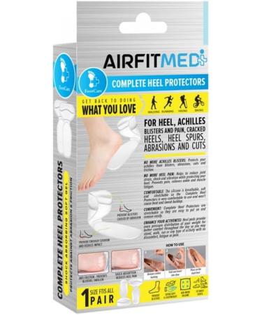 Footcare Complete Heel Protector - Stick-On Shoe Design | Prevent Blisters & Cushion Heel Inserts for Women - 2 Piece Shoe Heel Pads - Buy Online on GoSupps.com