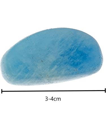 Avalon Aquamarine Tumblestone Crystal - Meditation Courage Peace Tranquillity - Crystal Gemstone Therapy - Buy Online on GoSupps.com