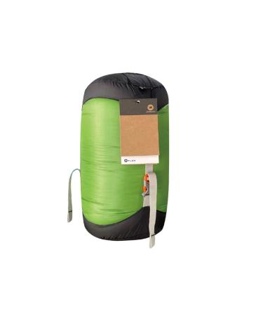 AEGISMAX Camping Compression Sack for Sleeping Bag Accessories 20D Waterproof Nylon Stuff Sack Outdoor Ultralight Storage Bag S Black/Green