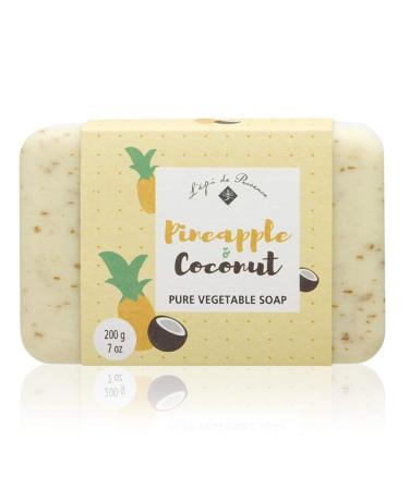 L'epi de Provence Vegetable Shea Butter Bar Soap Pineapple Coconut 7 Ounce