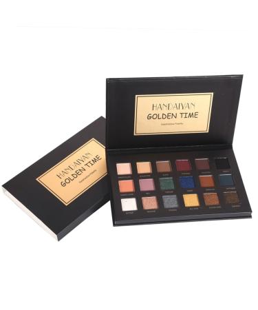 Beavorty 18 matte eyeshadow glitter eyeshadow eyeshadow eye shadow woman cosmetic tray 1 count (Pack of 1) Black