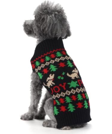 ABRRLO Warm Dog Sweater for Small & Medium Dogs - Black Size L | Cozy Pet Apparel for Cold Weather - Buy Online on GoSupps.com