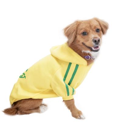 Eastlion Dog Sweater Puppy T-Shirt Warm Pullover Coat Pet Clothes Apparel Yellow Size MM Yellow