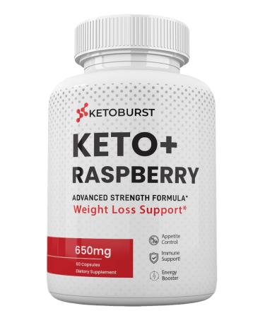 KetoBurst Keto+ Raspberry Advanced Formula - KetoBurst Capsules Dietary Supplement (60 Capsules)