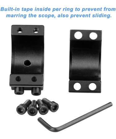 Modkin 1 Inch Dovetail Scope Rings - High Profile Mount for 11mm Rails - Set of 2 with Stop Pin - Buy Online on GoSupps.com