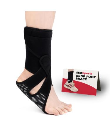 StotSports AFO Foot Drop Brace - Comfortable & Lightweight Support for Walking | Ideal for Shoes Socks or Barefoot - Ankle Support & Plantar Fasciitis Relief (RIGHT - Buy Online on GoSupps.com