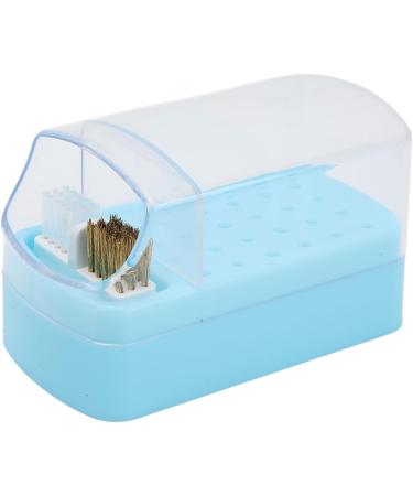 Nail Drill Bit Cleaning Brush Holder Portable 30 Hole Nail Drill Bit Holder Dustproof Space Saving for Nail Salon (Blue) - Buy Online on GoSupps.com
