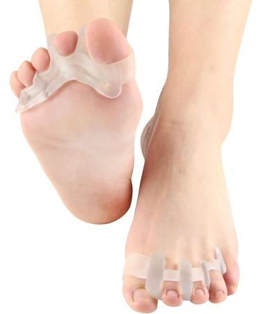 ALINZO Gel Toe Separators for Hallux Valgus - Orthopedic Bunion Corrector & Big Toe Straightener - Day & Overnight Support - Buy Online on GoSupps.com